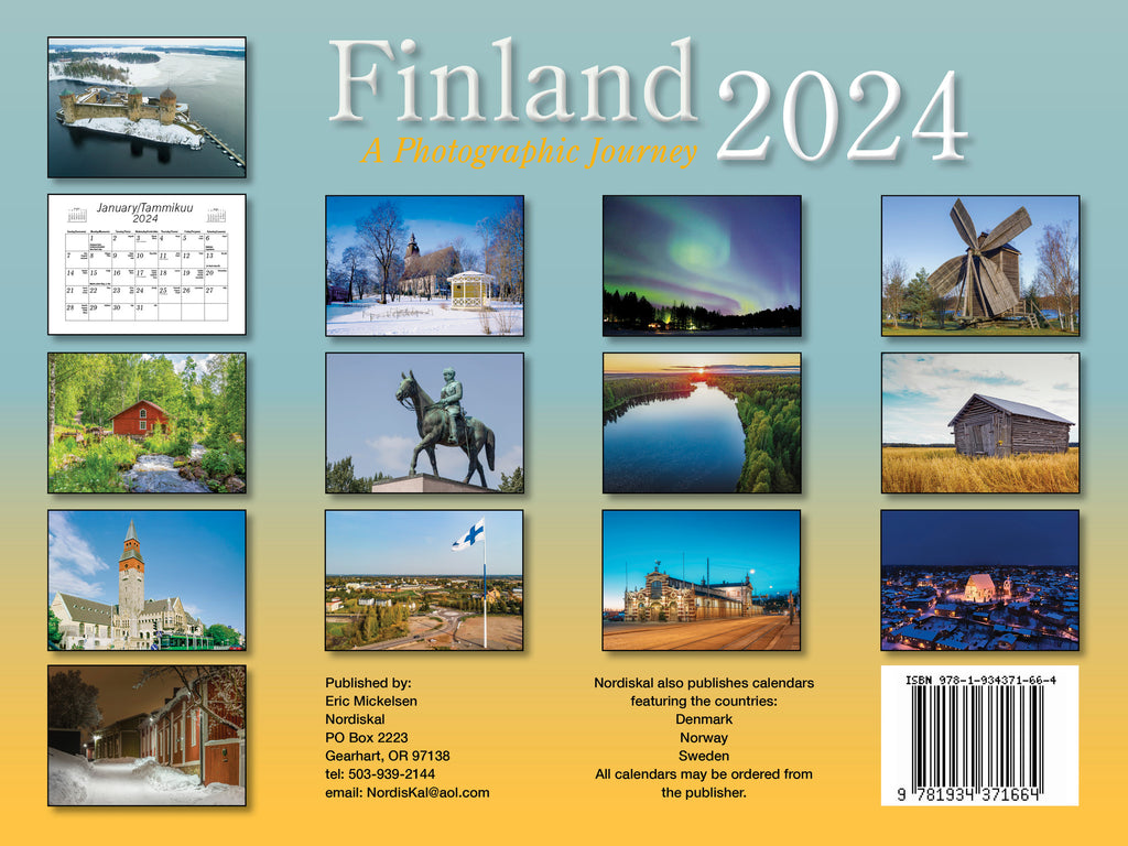 Finland 2024 Calendar ScanSpecialties