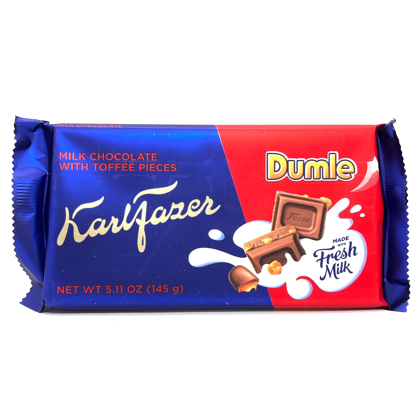 Karl Fazer Milk Chocolate with Toffee Pieces