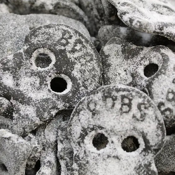 Bubs Salty Licorice Skulls (Saltskaller)