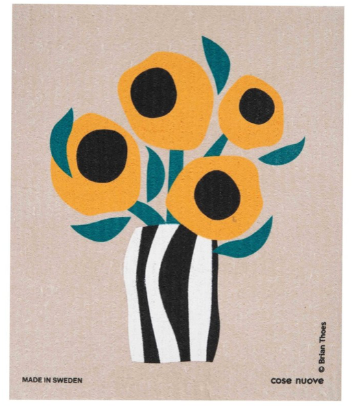 Sunflower Bouquet Swedish Dishcloth