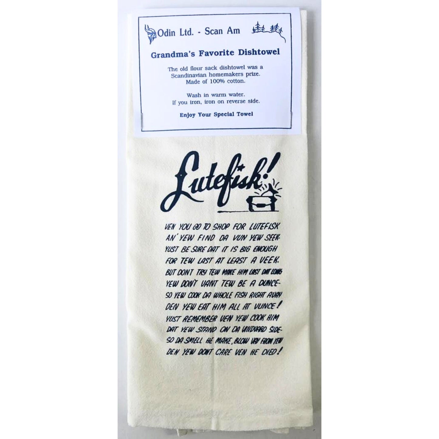 Grandma's Favorite Dishtowel - Lutefisk