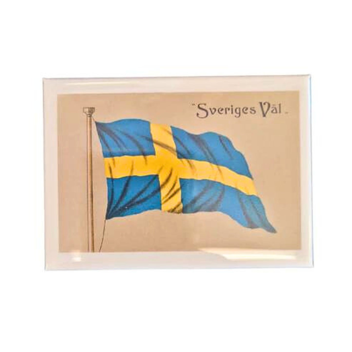 "Sveriges Väl" Swedish Flag Magnet