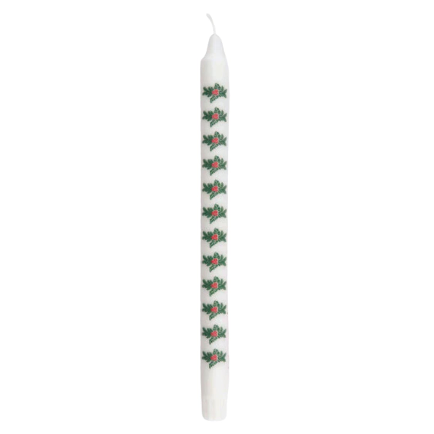 Advent Taper Candle With Holly