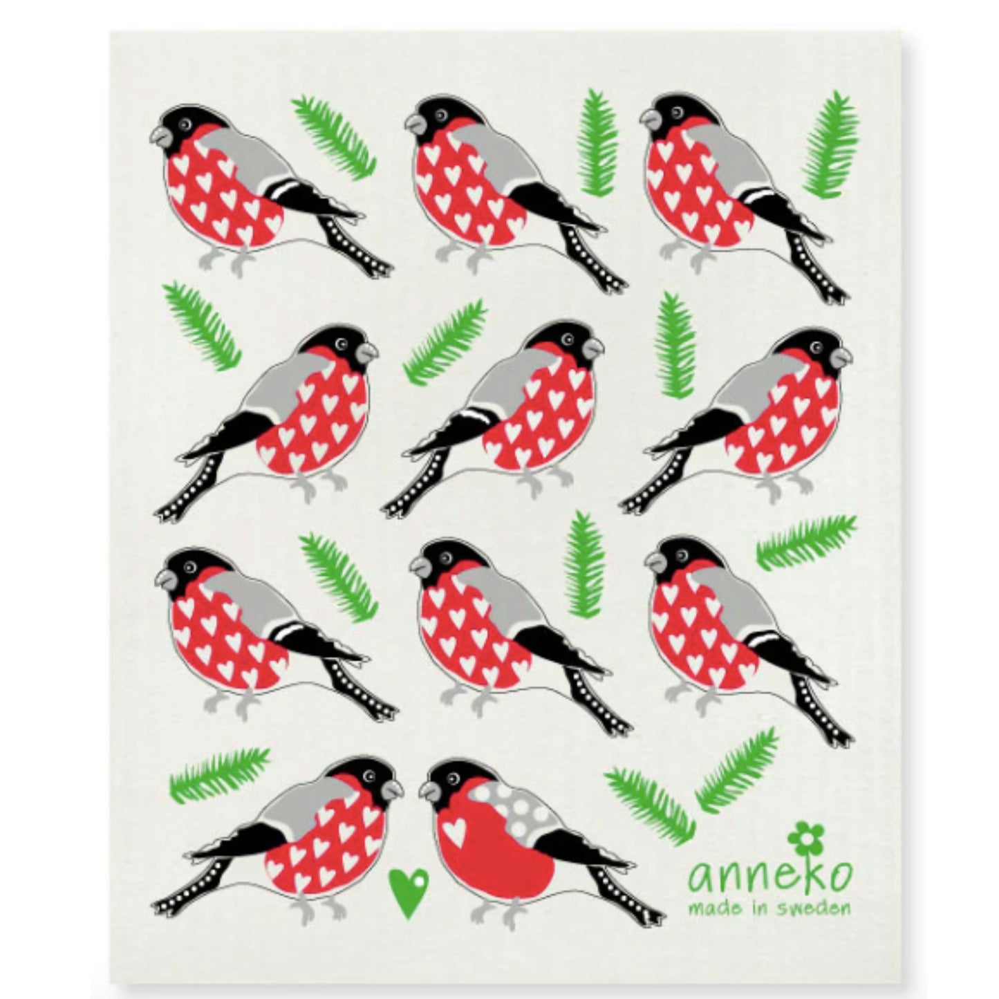 Bullfinch Swedish Dishcloth