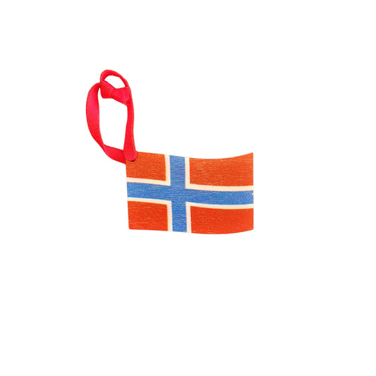 Nordic Wooden Flag Ornaments