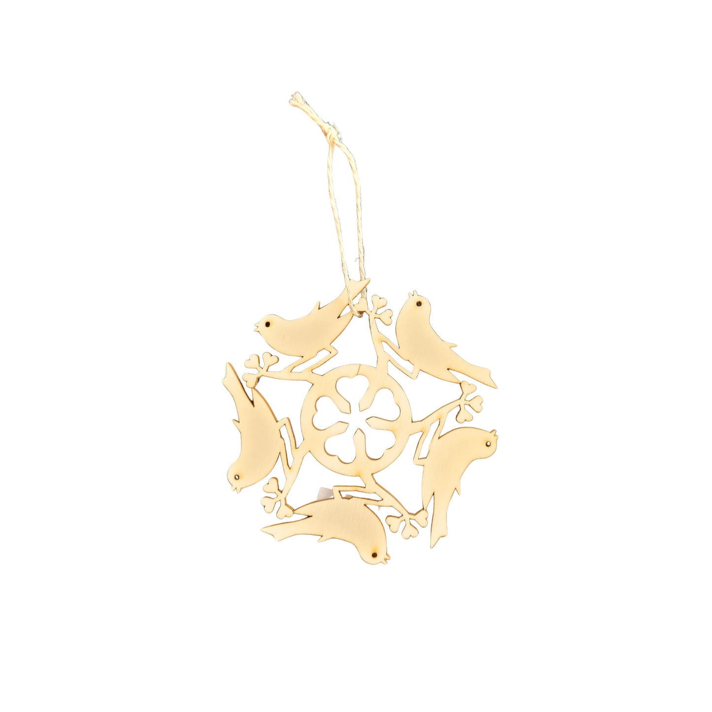 Wood Snowflake Ornaments