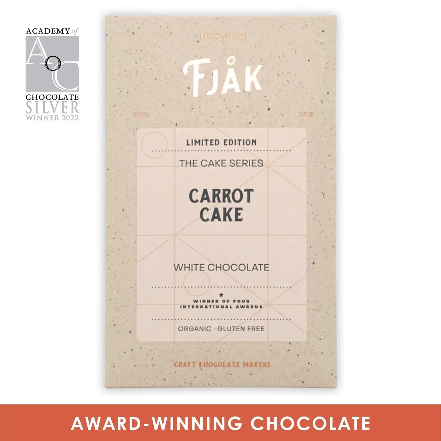 Fjåk White Chocolate Carrot Cake Bar