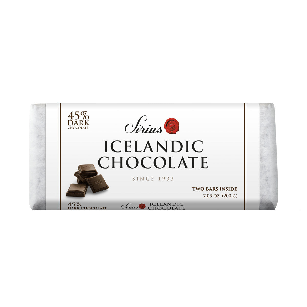 Noi Sirius Icelandic Chocolate, Semi-Sweet 45%