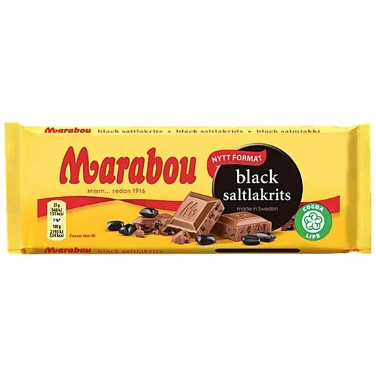 Marabou Black Saltlakrits 100g