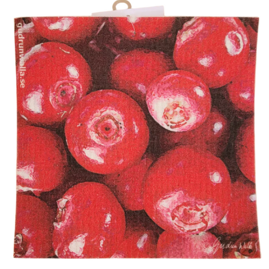 Lingonberries Swedish Dishcloth