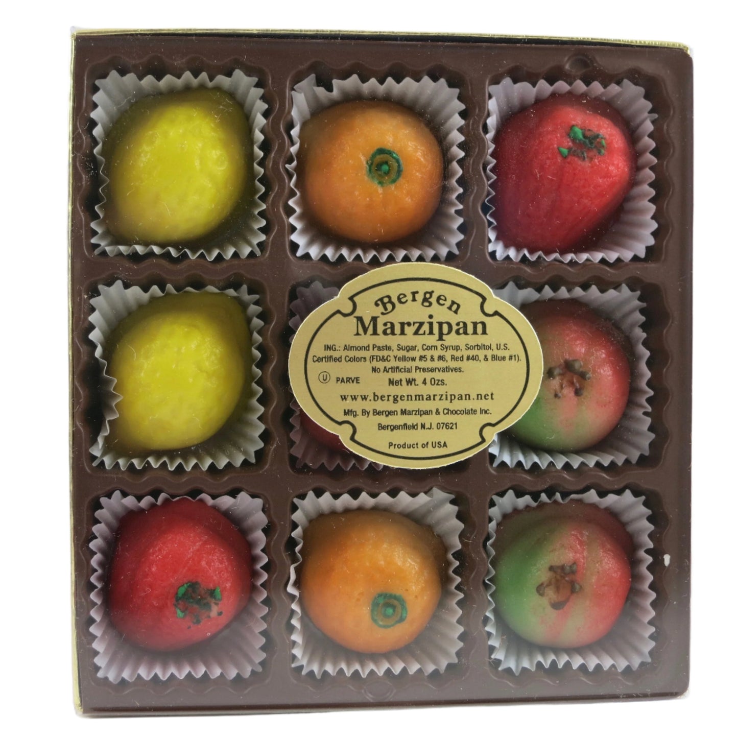 Fruit Marzipan by Bergen (9 Piece)