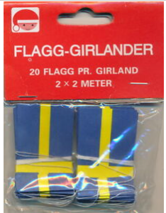 Swedish Flag Garland