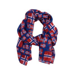 Norwegian Flag Scarf Blue