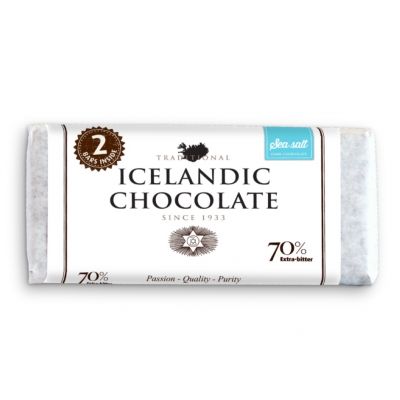 Icelandic Chocolate, 70% Dark with Sea Salt