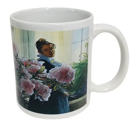 Carl Larsson "Karin with Azaleas" Mug