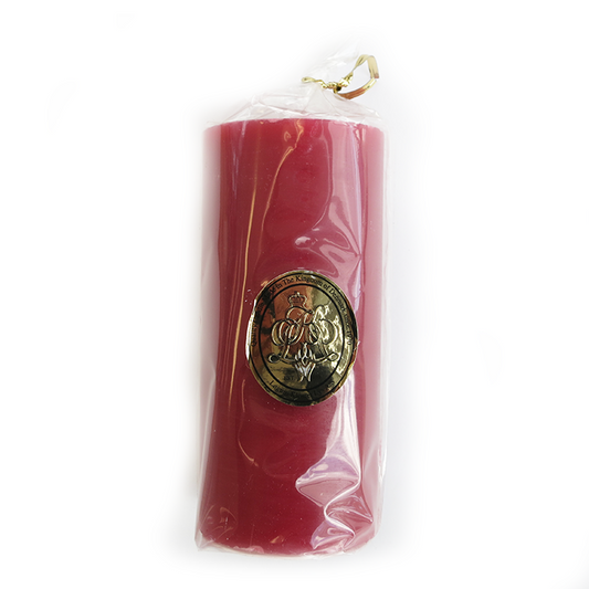 Danish Pillar Candle, Red