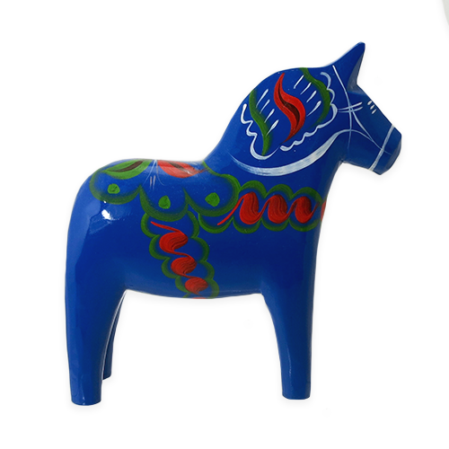 Swedish Dala Horse, Blue