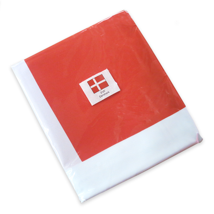 Danish Flag 3'x5'- Indoor (Polyester Material)