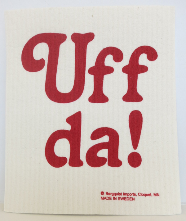 Red Marius Print Swedish Dishcloth – ScanSpecialties