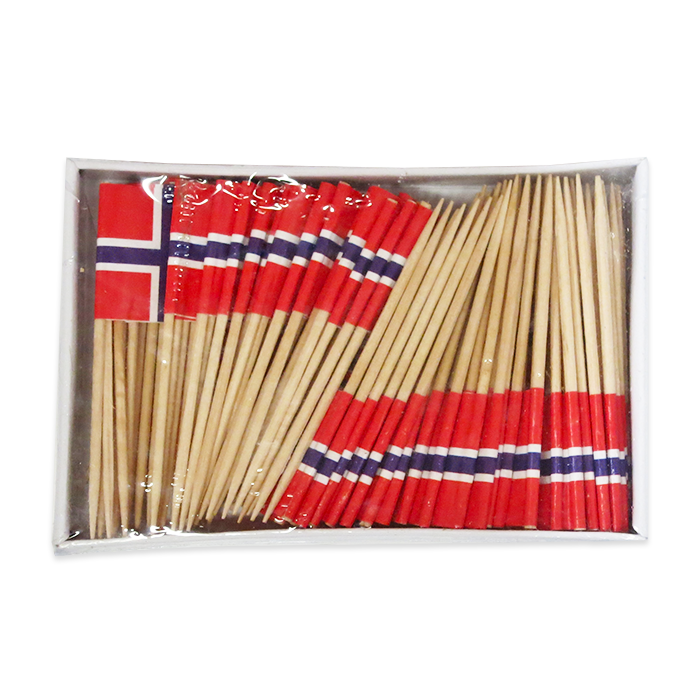 Norwegian Flag Toothpicks